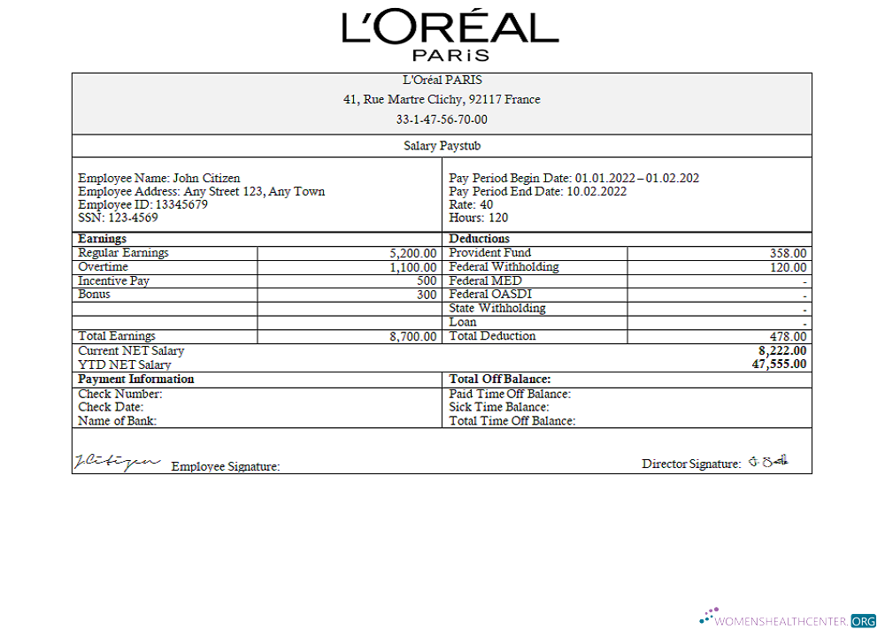 Download France Loreal Paris cosmetic distributing company Photoshop template